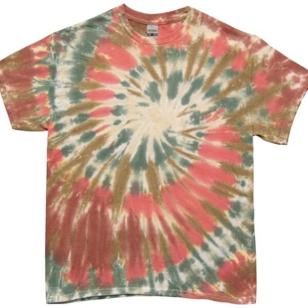 Desert Rose Spiral Tie Dye -  Special Order - 24 Min. Adult & Youth $$ Thumbnail