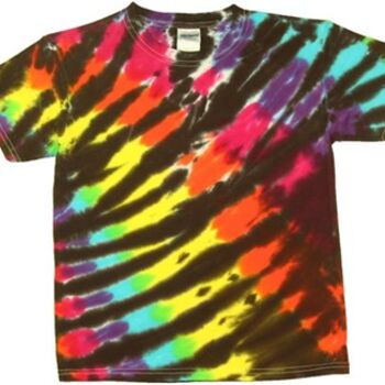 Tiger Stripe Tie Dye T-Shirt - Special Order - 24 Min. Adult & Youth Thumbnail