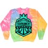 Crew Neck Fleece Tie Dye Thumbnail