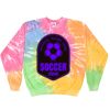 Crew Neck Fleece Tie Dye Thumbnail