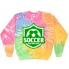 Crew Neck Fleece Tie Dye Thumbnail