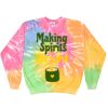 Crew Neck Fleece Tie Dye Thumbnail