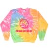 Crew Neck Fleece Tie Dye Thumbnail