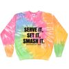 Crew Neck Fleece Tie Dye Thumbnail