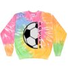 Crew Neck Fleece Tie Dye Thumbnail