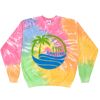 Crew Neck Fleece Tie Dye Thumbnail
