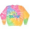 Crew Neck Fleece Tie Dye Thumbnail